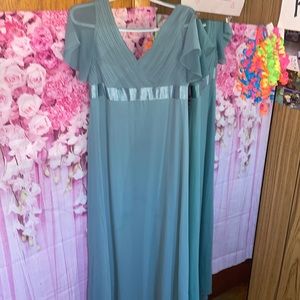 Woman’s formal maternity dress